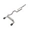 Afe Stainless Steel, With Muffler, 3 Inch to 2.5 Inch Pipe Diameter, Single Exhaust With Split Exit 49-33138-C - alternate 1